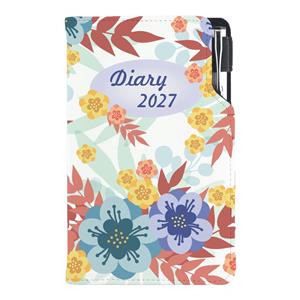Diár DESIGN týždenný vreckový 2027 poľský - Jesenné kvety