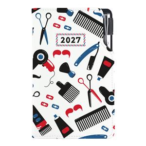 Diár DESIGN týždenný vreckový 2027 poľský - KADERNÍCKY Barber