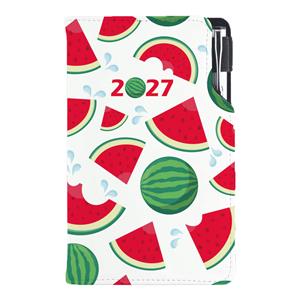Diár DESIGN týždenný vreckový 2027 poľský - Melón