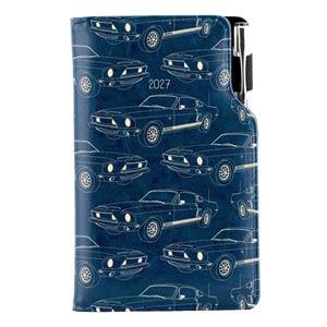 Diár DESIGN týždenný vreckový 2027 polský - modrá - Mustang