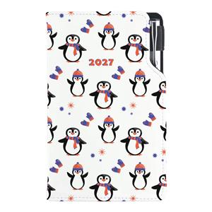 Diár DESIGN týždenný vreckový 2027 poľský - Tučniak