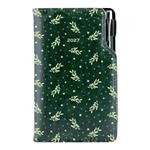 Diár DESIGN týždenný vreckový 2027 poľský - zelená - vetvičky