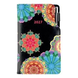 Diár DESIGN týždenný vreckový 2027 slovenský - čierna - Kaleidoskop