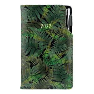 Diár DESIGN týždenný vreckový 2027 slovenský - čierná - Papraď