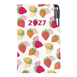 Diár DESIGN týždenný vreckový 2027 slovenský - Jahoda