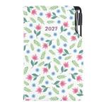 Diár DESIGN týždenný vreckový 2027 slovenský - Jarné kvety