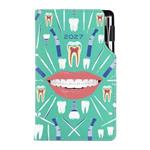 Diár DESIGN týždenný vreckový 2027 slovenský - mätová - zubár