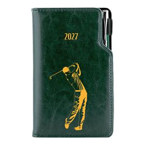 Diár DESIGN týždenný vreckový 2027 slovenský - zelená - Golf muž