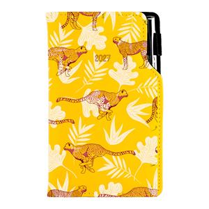 Diár DESIGN týždenný vreckový 2027 slovenský - žltá - Gepard