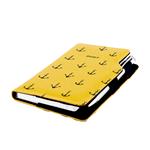 Diár DESIGN týždenný vreckový 2027 slovenský - žltá - Námorník - kotvy