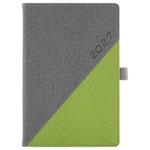 Diár DIEGO týždenný A5 2027 český - sivá/zelená