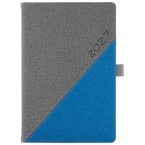 Diár DIEGO týždenný špeciál A5 2027 - sivá/modrá