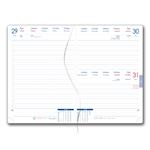 Diár ELASTIC denný A5 2027 český - grafit/magenta gumička