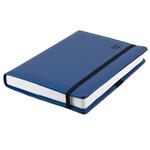 Diár ELASTIC denný A5 2027 polský - modrá/čierna gumička