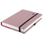 Diár ELASTIC denný A5 2027 slovenský - púdrová/čierna gumička