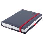 Diár ELASTIC denný B6 2027 - grafit/červená gumička