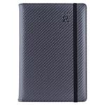 Diár ELASTIC týždenný A5 2026 - grafit/čierna gumička