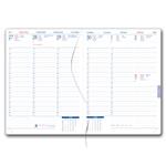 Diár ELASTIC týždenný B6 2027 - grafit/čierna gumička