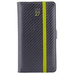 Diár ELASTIC týždenný vreckový 2027 polský - grafit/zelená gumička