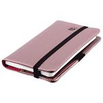 Diár ELASTIC týždenný vreckový 2027 polský - púdrová/čierna gumička