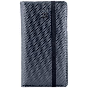 Diár ELASTIC týždenný vreckový 2027 slovenský - grafit/čierna gumička