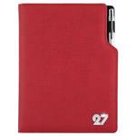 Diár GEP CRYSTAL týždenný A5 2027 polský - červená pastelová