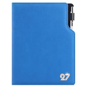 Diár GEP CRYSTAL týždenný A5 2027 polský - modrá pastelová