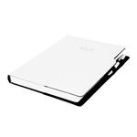 Diár GEP s perom denný A4 2027 - biela/ biele obšitie