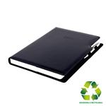 Diár GEP s perom denný A4 2027 polský - čierna/čierné vnútro - recyklovaná koženka