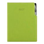 Diár GEP s perom denný A4 2027 polský - zelená svetlá