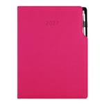 Diár GEP s perom denný A4 2027 - ružová