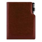 Diár GEP s perom denný A5 2027 český - hnedá