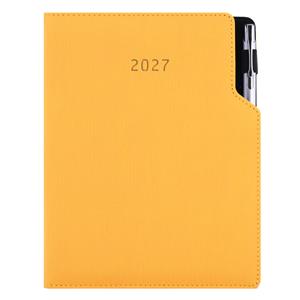 Diár GEP s perom denný A5 2027 český - horčicová