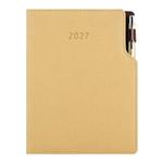 Diár GEP s perom denný B6 2027 polský - béžová