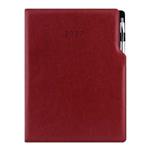 Diár GEP s perom týždenný A4 2027 polský - bordó