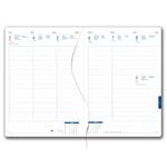Diár GEP s perom týždenný A4 2027 polský - čierna/čierné vnútro - recyklovaná koženka