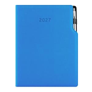 Diár GEP s perom týždenný A4 2027 polský - modrá pastelová