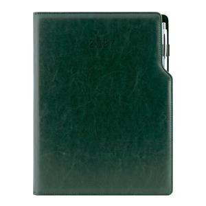 Diár GEP s perom týždenný A4 2027 polský - zelená