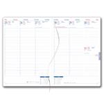 Diár GEP s perom týždenný A4 2027 - zelená svetlá