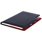 Diár GEP s perom týždenný A5 2026 - čierna/červené vnútro