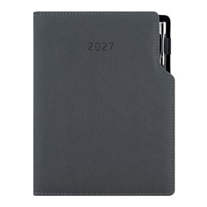 Diár GEP s perom týždenný A5 2027 slovenský - sivá