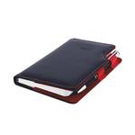 Diár GEP s perom týždenný vreckový 2027 český - čierna/červené vnútro