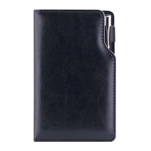 Diár GEP s perom týždenný vreckový 2027 český - čierna/čierne vnútro