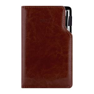 Diár GEP s perom týždenný vreckový 2027 český - hnedá