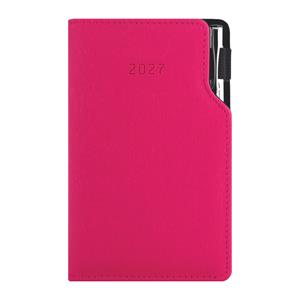 Diár GEP s perom týždenný vreckový 2027 český - ružová