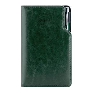 Diár GEP s perom týždenný vreckový 2027 český - zelená