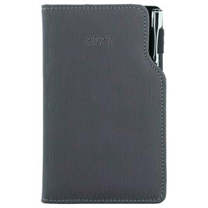 Diár GEP s perom týždenný vreckový 2027 slovenský - sivá