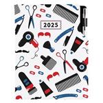 Diár KADERNÍCKY Barber - DESIGN týždenný B5 2025