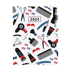 Diár KADERNÍCKY Barber - DESIGN týždenný B6 2024