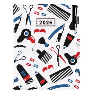 Diár KADERNÍCKY Barber - DESIGN týždenný B6 2026